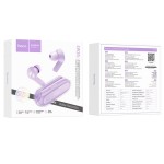 HOCO EW39 BRIGHT ΑΚΟΥΣΤΙΚΑ BLUETOOTH, ΜΩΒ, ENC HOCO EW39 BRIGHT ΑΚΟΥΣΤΙΚΑ BLUETOOTH, ΜΩΒ, ENC