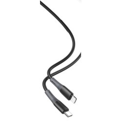 XO NB-Q226A ΚΑΛΩΔΙΟ ΦΟΡΤΙΣΗΣ SILICONE TYPE-C ΣΕ LIGHTNING, 27W, ΜΑΥΡΟ