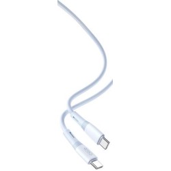 XO NB-Q226B ΚΑΛΩΔΙΟ ΦΟΡΤΙΣΗΣ SILICONE TYPE-C ΣΕ TYPE-C, 60W, ΜΠΛΕ