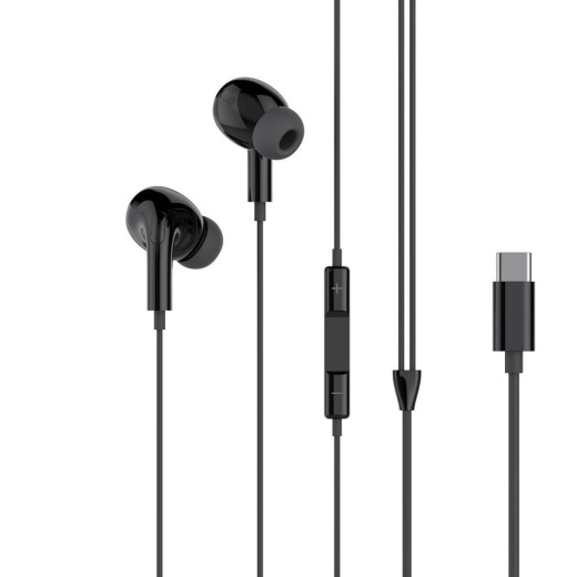 XO EP73 ORIGINAL SERIES ΤΡΙΤΗΣ ΓΕΝΙΑΣ TYPE-C ΨΗΦΙΑΚΑ ΑΚΟΥΣΤΙΚΑ, ΜΑΥΡΟ