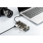 XO HUB016 7IN1 MULTIFUNCTIONAL DOCKING STATION TYPE-C (USB3.0X1+USB2.0X2+HDMI+PD+RJ45+VGA)