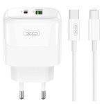 XO L137 ΦΟΡΤΙΣΤΗΣ PD20W/QC18W, 1 ΘΥΡΑ USB + 1 ΘΥΡΑ PD, ΜΕ ΚΑΛΩΔΙΟ TYPE-C, ΛΕΥΚΟ XO L137 ΦΟΡΤΙΣΤΗΣ PD20W/QC18W, 1 ΘΥΡΑ USB + 1 ΘΥΡΑ PD, ΜΕ ΚΑΛΩΔΙΟ TYPE-C, ΛΕΥΚΟ