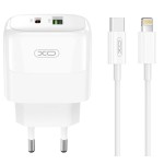 XO L137 ΦΟΡΤΙΣΤΗΣ PD20W/QC18W, 1 ΘΥΡΑ USB + 1 ΘΥΡΑ PD, ΜΕ ΚΑΛΩΔΙΟ LIGHTNING, ΛΕΥΚΟ XO L137 ΦΟΡΤΙΣΤΗΣ PD20W/QC18W, 1 ΘΥΡΑ USB + 1 ΘΥΡΑ PD, ΜΕ ΚΑΛΩΔΙΟ LIGHTNING, ΛΕΥΚΟ