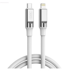 XO NB-Q252A PD 27W TYPE-C ΣΕ LIGHTNING ΚΑΛΩΔΙΟ ΦΟΡΤΙΣΗΣ ΣΙΛΙΚΟΝΗΣ, ΛΕΥΚΟ