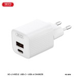 XO L149 ΦΟΡΤΙΣΤΗΣ PD30W 1 ΘΥΡΑ USB-A, 1 ΘΥΡΑ TYPE-C, ΛΕΥΚΟΣ