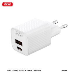 XO L149 ΦΟΡΤΙΣΤΗΣ PD30W 1 ΘΥΡΑ USB-A, 1 ΘΥΡΑ TYPE-C, ΛΕΥΚΟΣ
