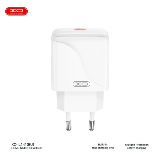 XO L141 ΦΟΡΤΙΣΤΗΣ 20W, 1 ΘΥΡΑ TYPE-C, ΛΕΥΚΟΣ