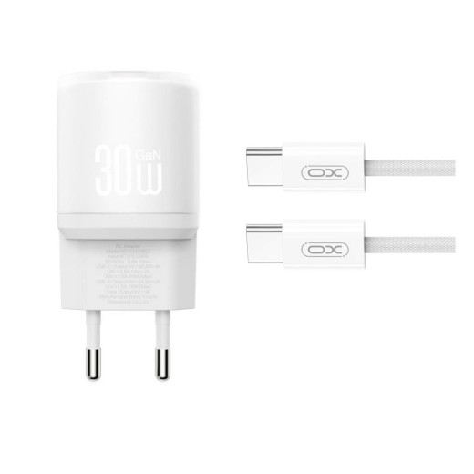 XO L150 ΦΟΡΤΙΣΤΗΣ 30W 1 ΘΥΡΑ TYPE-C, ΜΕ ΚΑΛΩΔΙΟ TYPE-C, ΛΕΥΚΟΣ