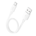 HOCO X96 ΚΑΛΩΔΙΟ ΦΟΡΤΙΣΗΣ ΚΑΙ ΔΕΔΟΜΕΝΩΝ HYPER TYPE-C, 27W, 0.25m, ΛΕΥΚΟ