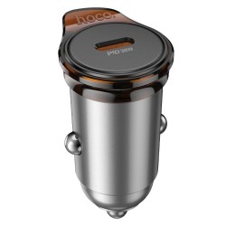 HOCO NZ16 ΦΟΡΤΙΣΤΗΣ ΑΥΤΟΚΙΝΗΤΟΥ, RIGOROUS PD30W, 1 ΘΥΡΑ , ΓΚΡΙ