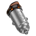HOCO NZ16A ΦΟΡΤΙΣΤΗΣ ΑΥΤΟΚΙΝΗΤΟΥ, RIGOROUS PD25W ΚΑΙ QC3.0, 2 ΘΥΡΕΣ , ΓΚΡΙ HOCO NZ16A ΦΟΡΤΙΣΤΗΣ ΑΥΤΟΚΙΝΗΤΟΥ, RIGOROUS PD25W ΚΑΙ QC3.0, 2 ΘΥΡΕΣ , ΓΚΡΙ