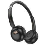 HOCO W62 VERSO RETRO BLUETOOTH HEADPHONES, ΜΑΥΡΟ