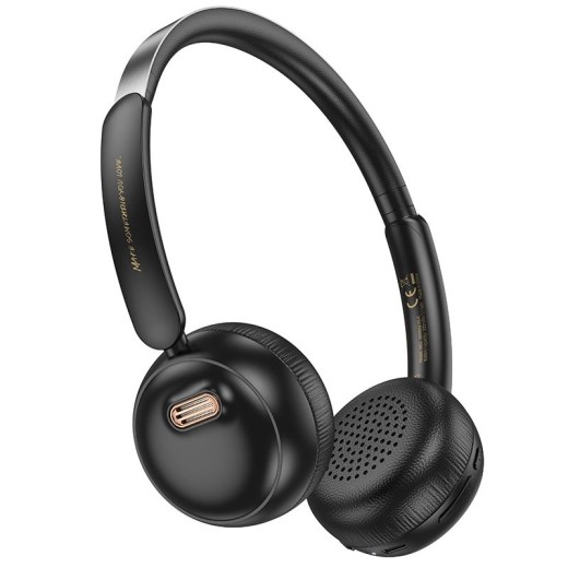 HOCO W62 VERSO RETRO BLUETOOTH HEADPHONES, ΜΑΥΡΟ