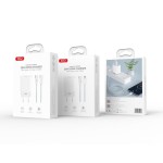 XO L129 ΦΟΡΤΙΣΤΗΣ 20W, ΜΕ ΚΑΛΩΔΙΟ LIGHTNING, ΛΕΥΚΟΣ