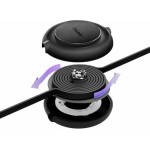 BASEUS BRIGHT MIRROR 2 SERIES, 3 ΣΕ 1, RETRACTABLE, TYPE-C + MICRO USB + LIGHTNING, 3.5A,  1.1M, ΜΑΥΡΟ