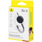 BASEUS BRIGHT MIRROR SERIES ΚΑΛΩΔΙΟ ΓΡΗΓΟΡΗΣ ΦΟΡΤΙΣΗΣ, 2 x TYPE-C, 1m, 100W, ΜΑΥΡΟ