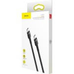 BASEUS CAFULE ΚΑΛΩΔΙΟ ΦΟΡΤΙΣΗΣ, PD 2.0 TYPE-C, 3A, 60W, 1M, ΓΚΡΙ, ΜΑΥΡΟ