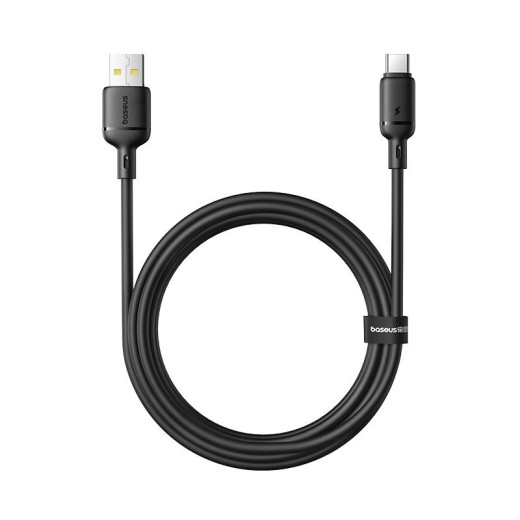 BASEUS SILKY SERIES ΚΑΛΩΔΙΟ ΓΡΗΓΟΡΗΣ ΦΟΡΤΙΣΗΣ, USB TO TYPE-C, 2m, 100W, ΜΑΥΡΟ