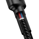 BASEUS CAFULE, ΚΑΛΩΔΙΟ ΦΟΡΤΙΣΗΣ, TYPE-C ΣΕ TYPE-C, 2m, 60W, ΓΚΡΙ, ΜΑΥΡΟ