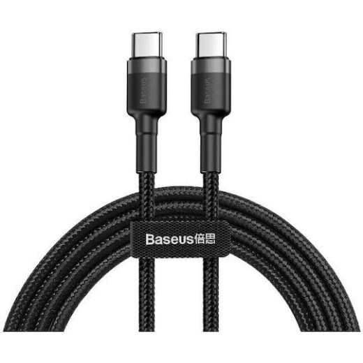 BASEUS CAFULE, ΚΑΛΩΔΙΟ ΓΡΗΓΟΡΗΣ ΦΟΡΤΙΣΗΣ, TYPE-C ΣΕ TYPE-C, 2m, 100W, ΜΑΥΡΟ