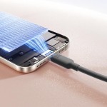 BASEUS FOAMED SILICONE, ΚΑΛΩΔΙΟ ΓΡΗΓΟΡΗΣ ΦΟΡΤΙΣΗΣ, TYPE-C, 100W, 1M, ΜΑΥΡΟ