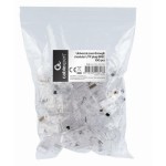 ΑΚΡΟΔΕΚΤΗΣ CABLEXPERT 8P8C RJ45 LAN, UTP CAT5e, ΣΑΚΟΥΛΑΚΙ 100 ΤΕΜΑΧΙΩΝ