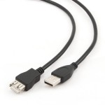 CABLEXPERT ΚΑΛΩΔΙΟ USB EXTENSION 2.0 MALE-FEMALE ΜΕ ΦΕΡΡΙΤΗ 5m