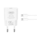 XO L167, ΦΟΡΤΙΣΤΗΣ ΓΡΗΓΟΡΗΣ ΦΟΡΤΙΣΗΣ, 25W, TYPE-C, ΜΕ ΚΑΛΩΔΙΟ TYPE-C ΣΕ TYPE-C, ΛΕΥΚΟ