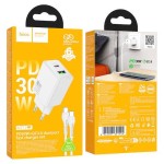 HOCO N71 NUEVO, ΣΕΤ ΓΡΗΓΟΡΗΣ ΦΟΡΤΙΣΗΣ, 30W, 2 ΘΥΡΕΣ, ΜΑΥΡΟ