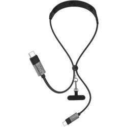 HOCO U145, ΚΑΛΩΔΙΟ ΦΟΡΤΙΣΗΣ TYPE-C ΣΕ TYPE-C, ΛΕΜΟΥ, 100W, 1.4M, ΜΑΥΡΟ