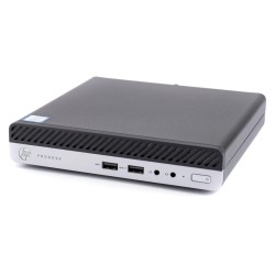 REF HP ELITEDESK 400 G4 MINI PC, i5 8500T, 8GB DDR4, 256GB SSD NVME - GRADE A