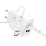HOCO N71 NUEVO, ΣΕΤ ΓΡΗΓΟΡΗΣ ΦΟΡΤΙΣΗΣ, 30W, 2 ΘΥΡΕΣ, ΛΕΥΚΟ HOCO N71 NUEVO, ΣΕΤ ΓΡΗΓΟΡΗΣ ΦΟΡΤΙΣΗΣ, 30W, 2 ΘΥΡΕΣ, ΛΕΥΚΟ