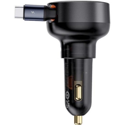 BASEUS ENJOYMENT PRO, ΦΟΡΤΙΣΤΗΣ ΑΥΤΟΚΙΝΗΤΟΥ, ΠΤΥΣΣΟΜΕΝΟ ΚΑΛΩΔΙΟ TYPE-C, ΜΑΥΡΟ BASEUS ENJOYMENT PRO, ΦΟΡΤΙΣΤΗΣ ΑΥΤΟΚΙΝΗΤΟΥ, ΠΤΥΣΣΟΜΕΝΟ ΚΑΛΩΔΙΟ TYPE-C, ΜΑΥΡΟ