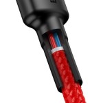 BASEUS CAFULE, ΚΑΛΩΔΙΟ ΓΡΗΓΟΡΗΣ ΦΟΡΤΙΣΗΣ, TYPE-C ΣΕ TYPE-C, 3A, 1m, ΚΟΚΚΙΝΟ