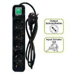TECNOWARE FMP5GIG ΠΟΛΥΜΠΡΙΖΟ 5 ΘΕΣΕΩΝ SCHUKO, ΜΕ ΔΙΑΚΟΠΤΗ