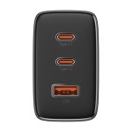 BASEUS CUBE PRO, ΦΟΡΤΙΣΤΗΣ ΓΡΗΓΟΡΗΣ ΦΟΡΤΙΣΗΣ, 3 ΘΥΡΕΣ, 65W, ΜΑΥΡΟ
