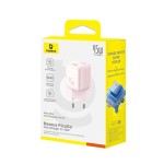 BASEUS PICOGO GAN, ΦΟΡΤΙΣΤΗΣ ΓΡΗΓΟΡΗΣ ΦΟΡΤΙΣΗΣ, ΘΥΡA TYPE-C, 45W, ΡΟΖ