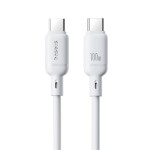 BASEUS SILKY SERIES, ΚΑΛΩΔΙΟ ΓΡΗΓΟΡΗΣ ΦΟΡΤΙΣΗΣ, TYPE-C ΣΕ TYPE-C, 100W, 2m, ΛΕΥΚΟ