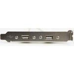 CABLEXPERT DUAL USB 2.0 RECEPTACLE ON BRACKET