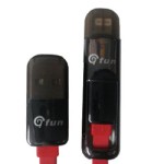 ΚΑΛΩΔΙΟ GFUN 2 ΣΕ 1 USB ΣΕ MICRO USB/LIGHTNING RED