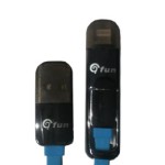 ΚΑΛΩΔΙΟ GFUN 2 ΣΕ 1 USB ΣΕ MICRO USB/LIGHTNING BLUE