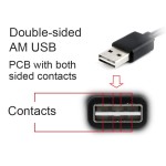 CABLEXPERT ΚΑΛΩΔΙΟ MICRO USB , DOUBLE-SIDED USB AM CONNECTOR 1m