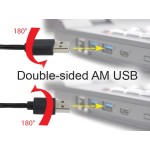 CABLEXPERT ΚΑΛΩΔΙΟ MICRO USB , DOUBLE-SIDED USB AM CONNECTOR 1m
