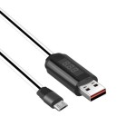 HOCO U29 ΚΑΛΩΔΙΟ ΜΕ ΟΘΟΝΗ MICRO USB ΦΟΡΤΙΣΗΣ & DATA 1.2m, WHITE