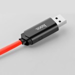HOCO U29 ΚΑΛΩΔΙΟ ΜΕ ΟΘΟΝΗ MICRO USB ΦΟΡΤΙΣΗΣ & DATA 1.2m, RED